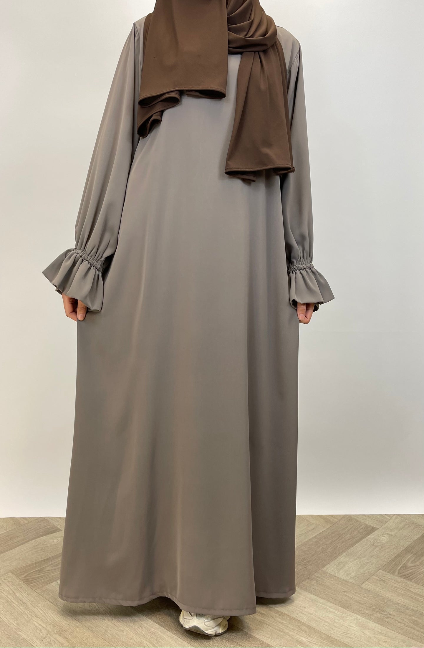 Abaya met elegante mouwtjes - Hijab Boutique