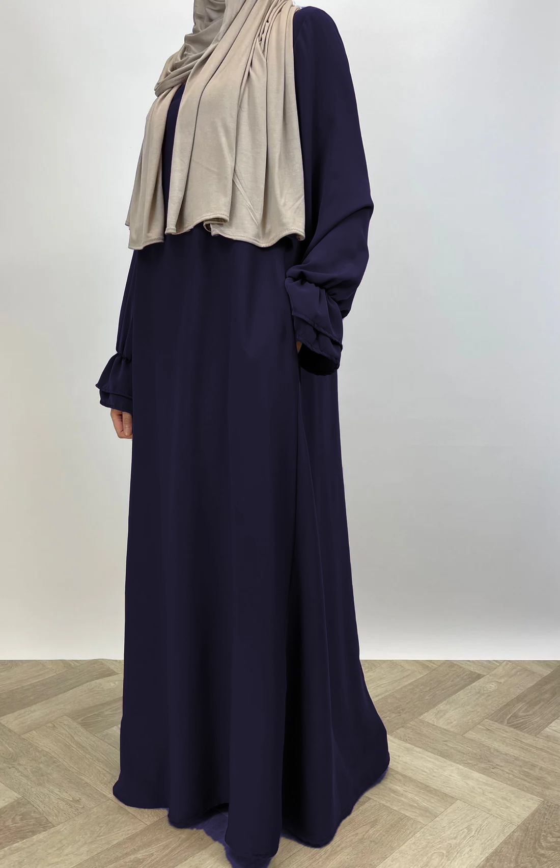 Abaya double sleeve - Dark blue