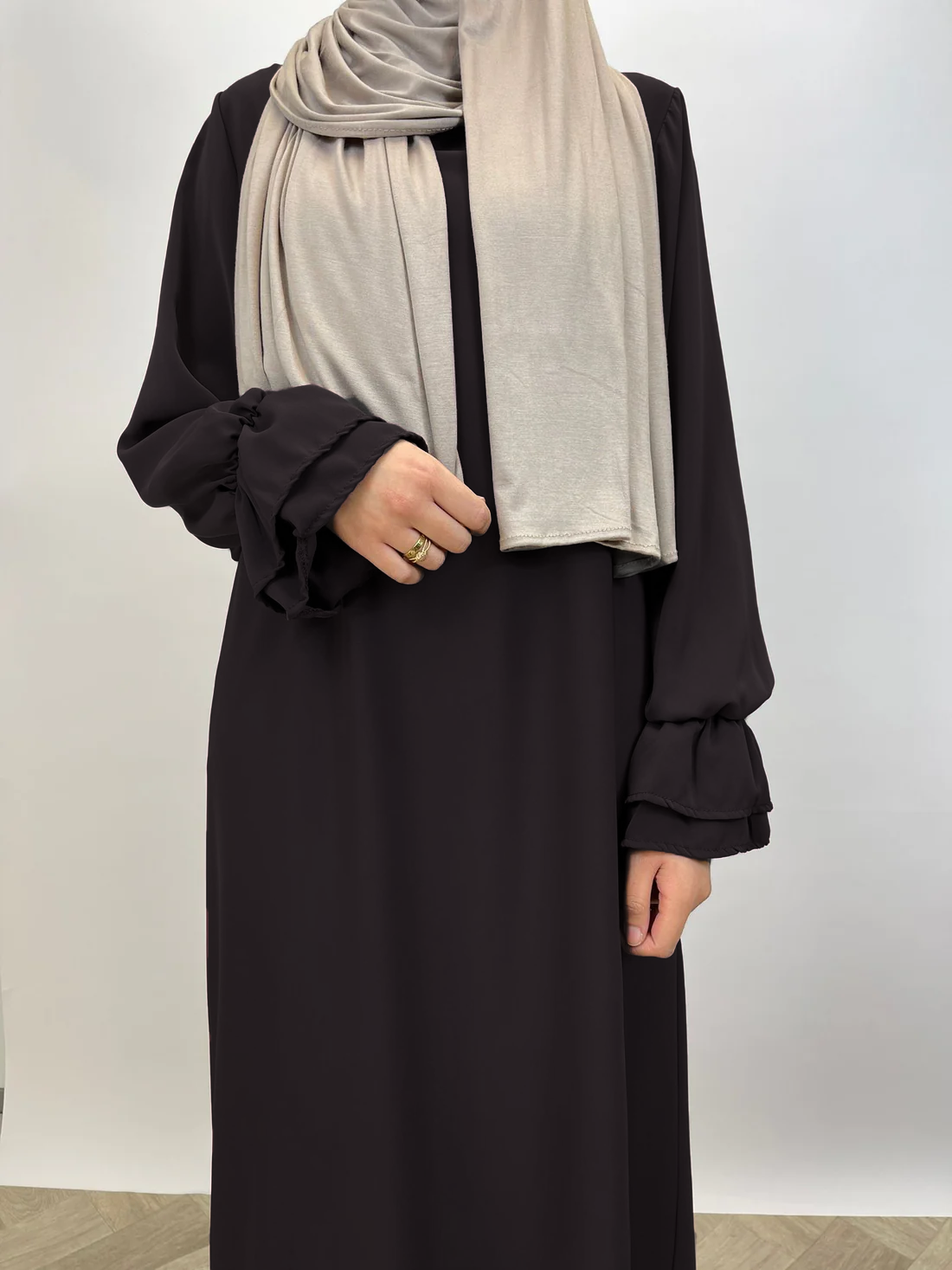 Abaya double sleeve - Black