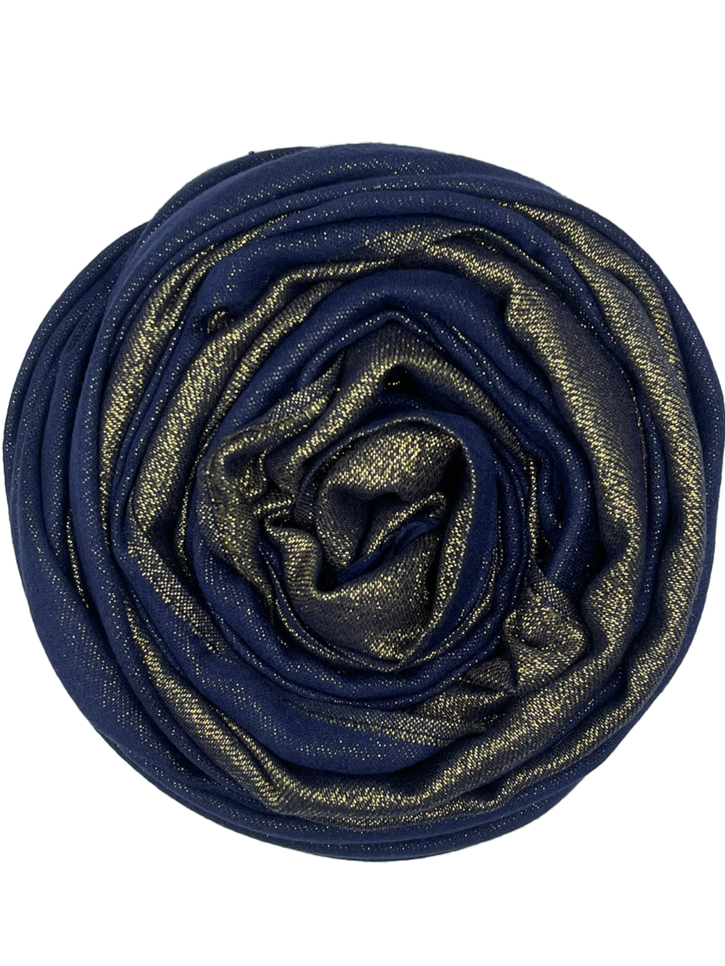 Glamour Scarf - Darkblue with gold