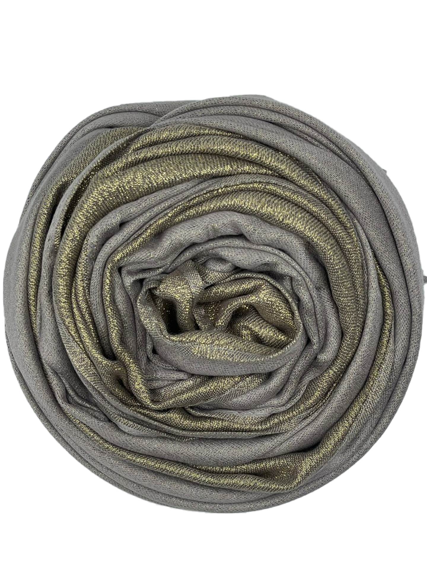 Glamour Scarf - Taupe with gold