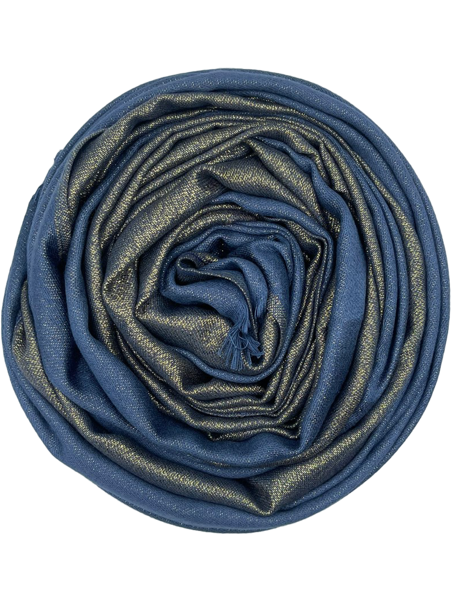 Glamour Scarf - seablue with gold