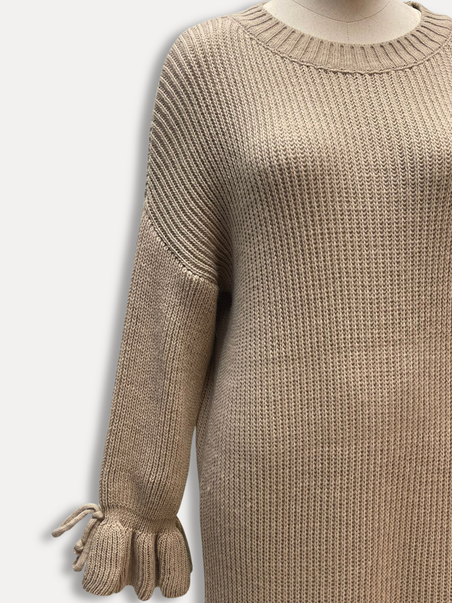 Sweater dress - Soft taupe