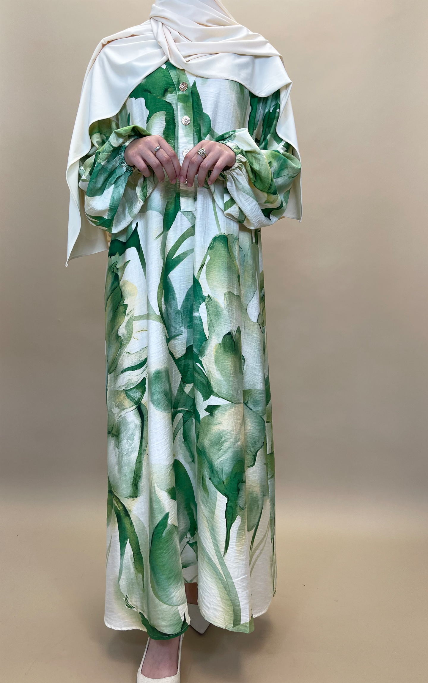 Flora dress - Green - Hijab Boutique