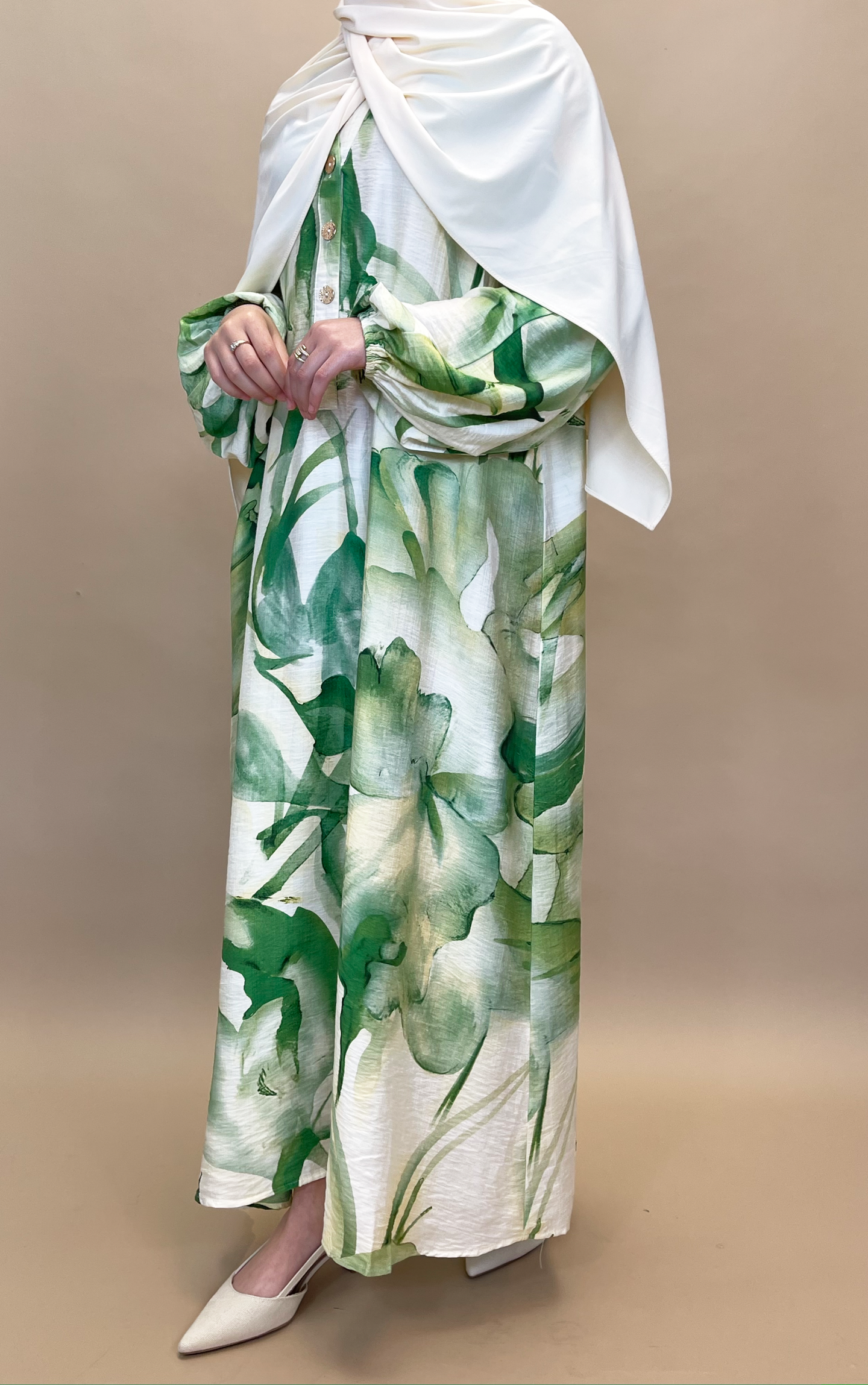 Flora dress - Green - Hijab Boutique