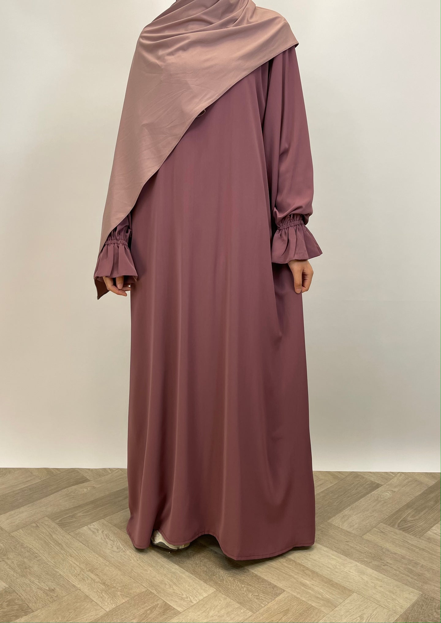 Abaya met elegante mouwtjes - Purple
