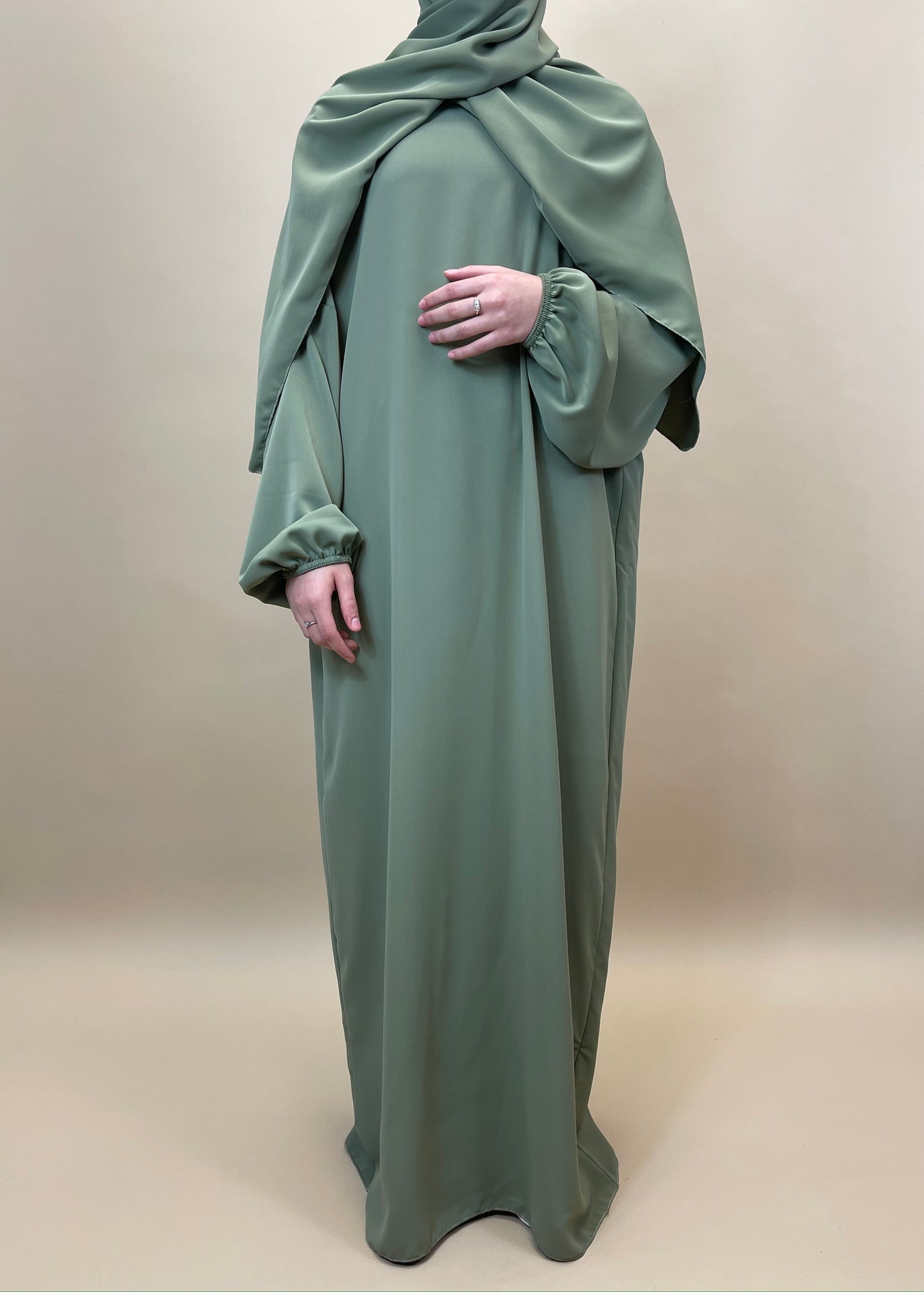Abaya tweedelig - Vintage green
