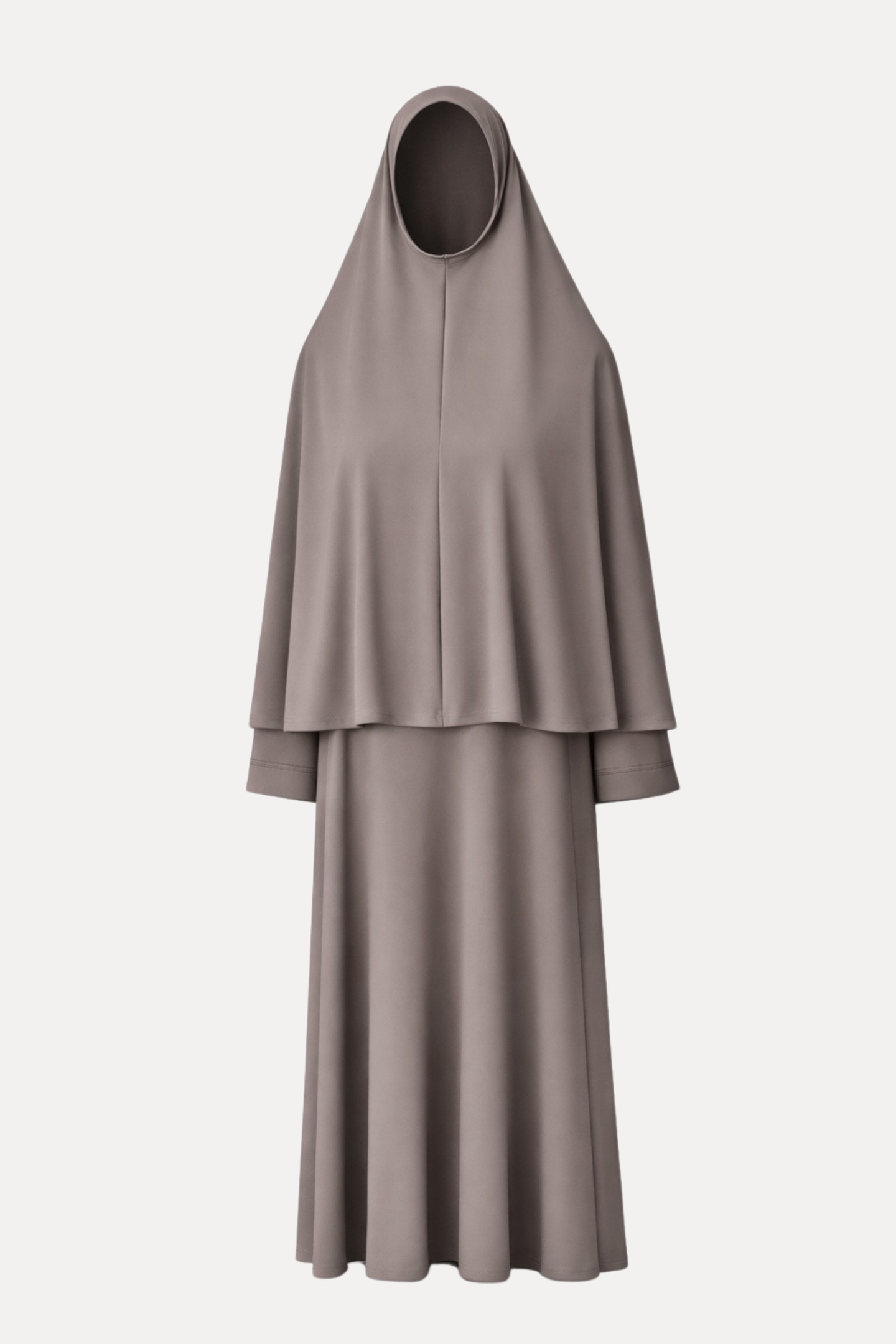 Premium Jersey Khimar set - Taupe