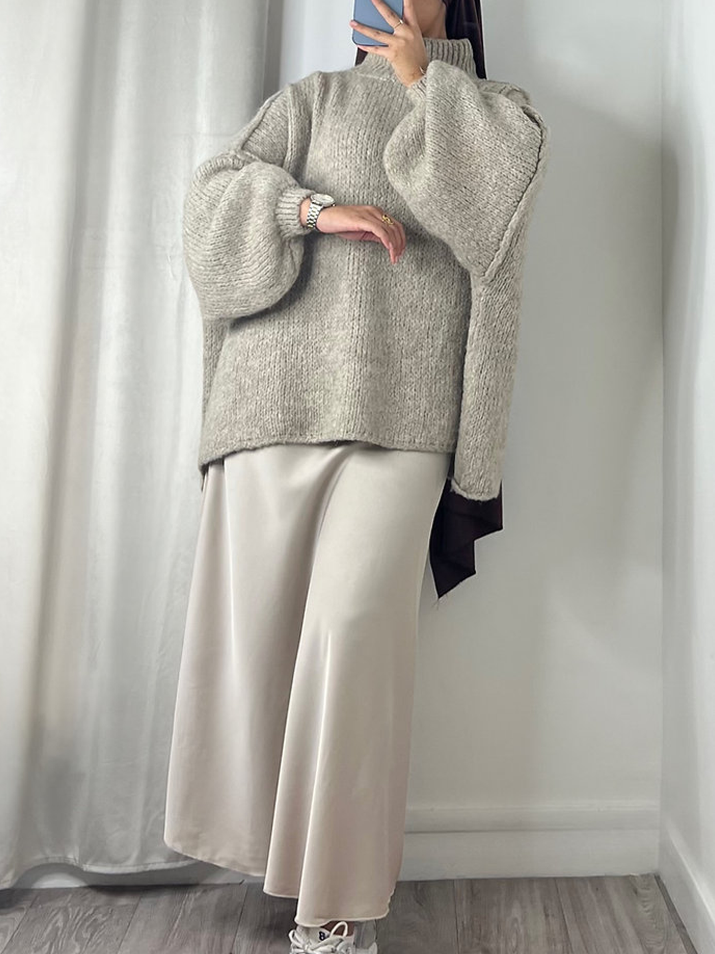 Oversized sweater - Taupe