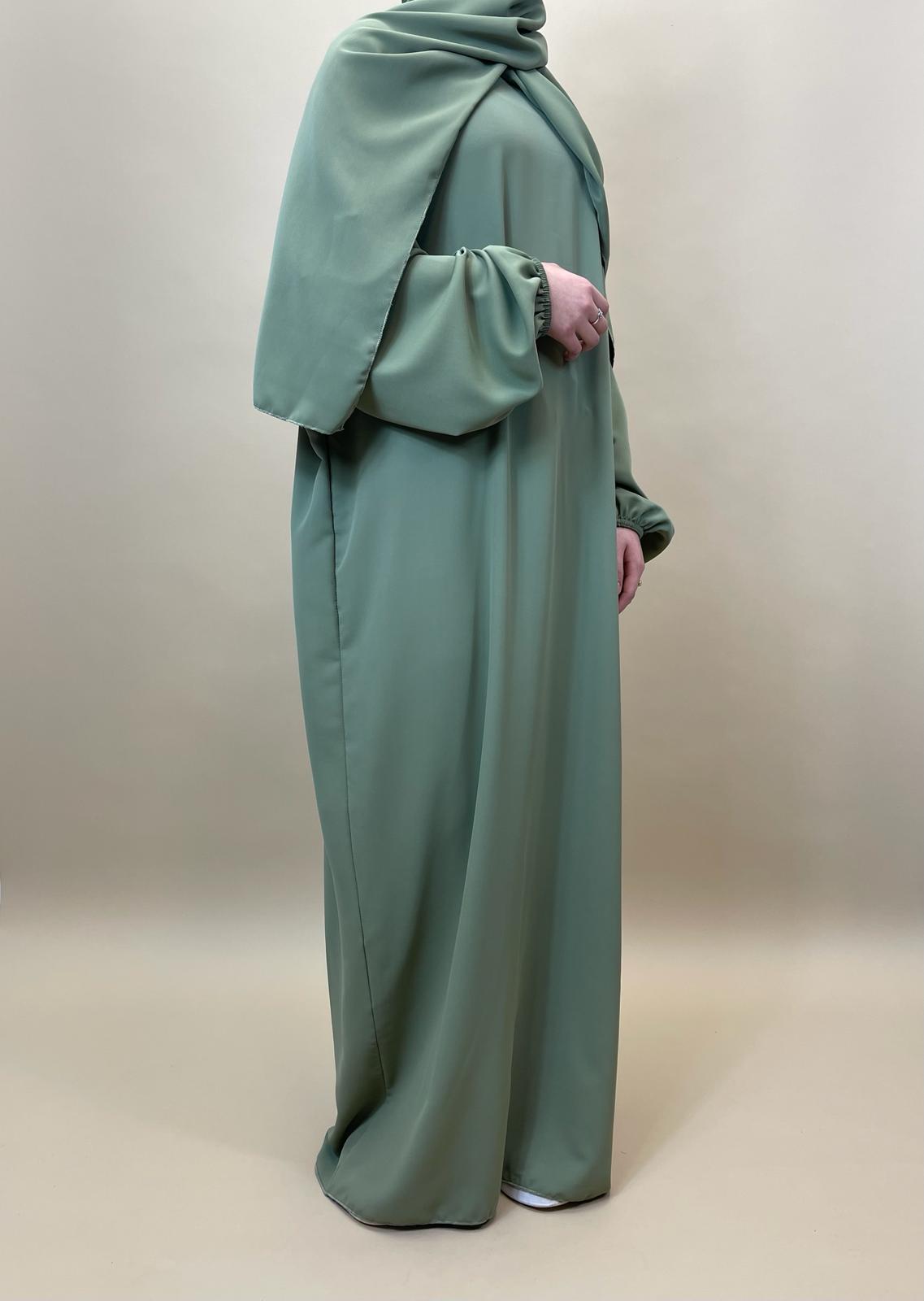 Abaya tweedelig - Vintage green