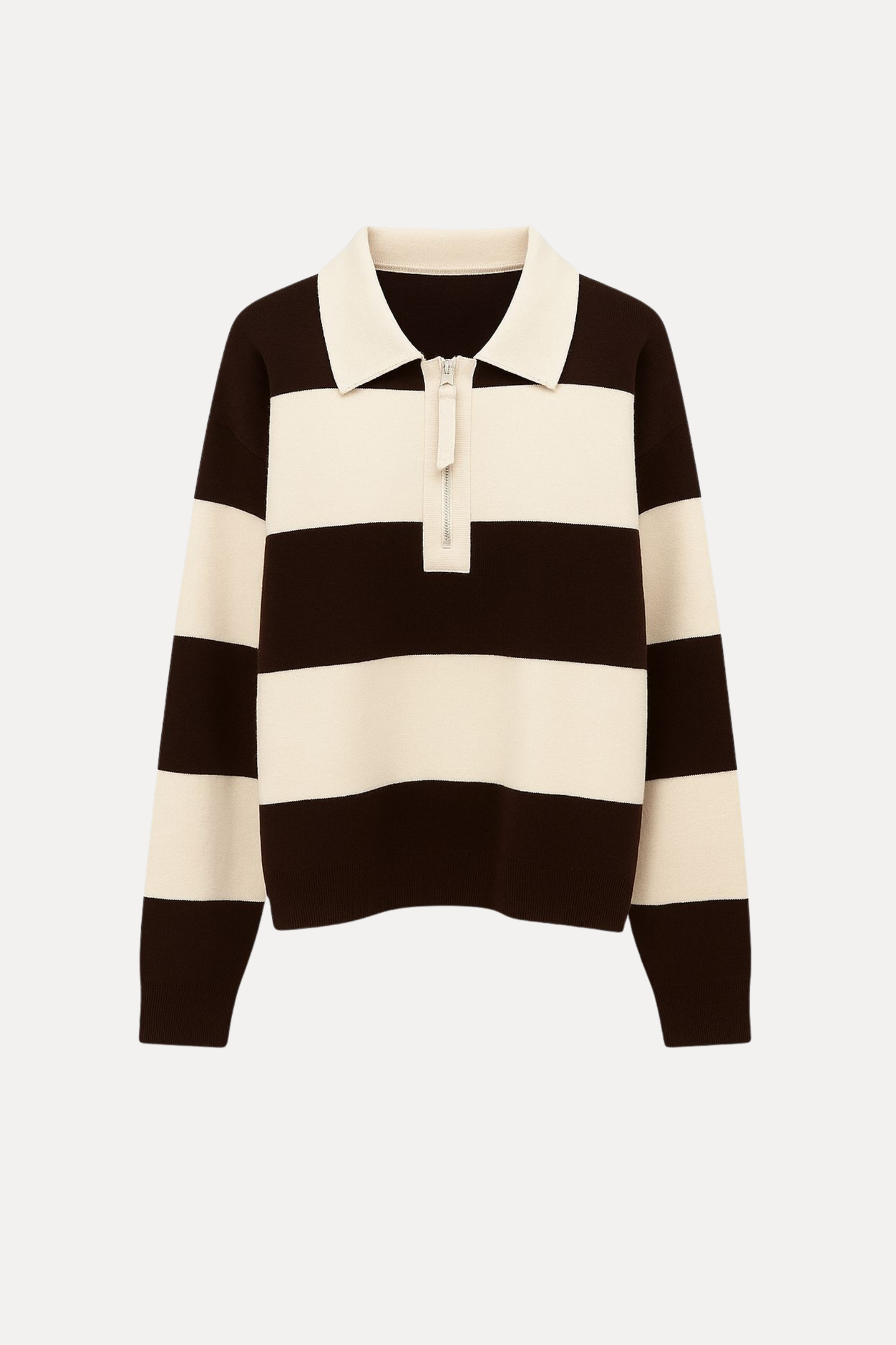 Top Zipper - Essoresso/Beige