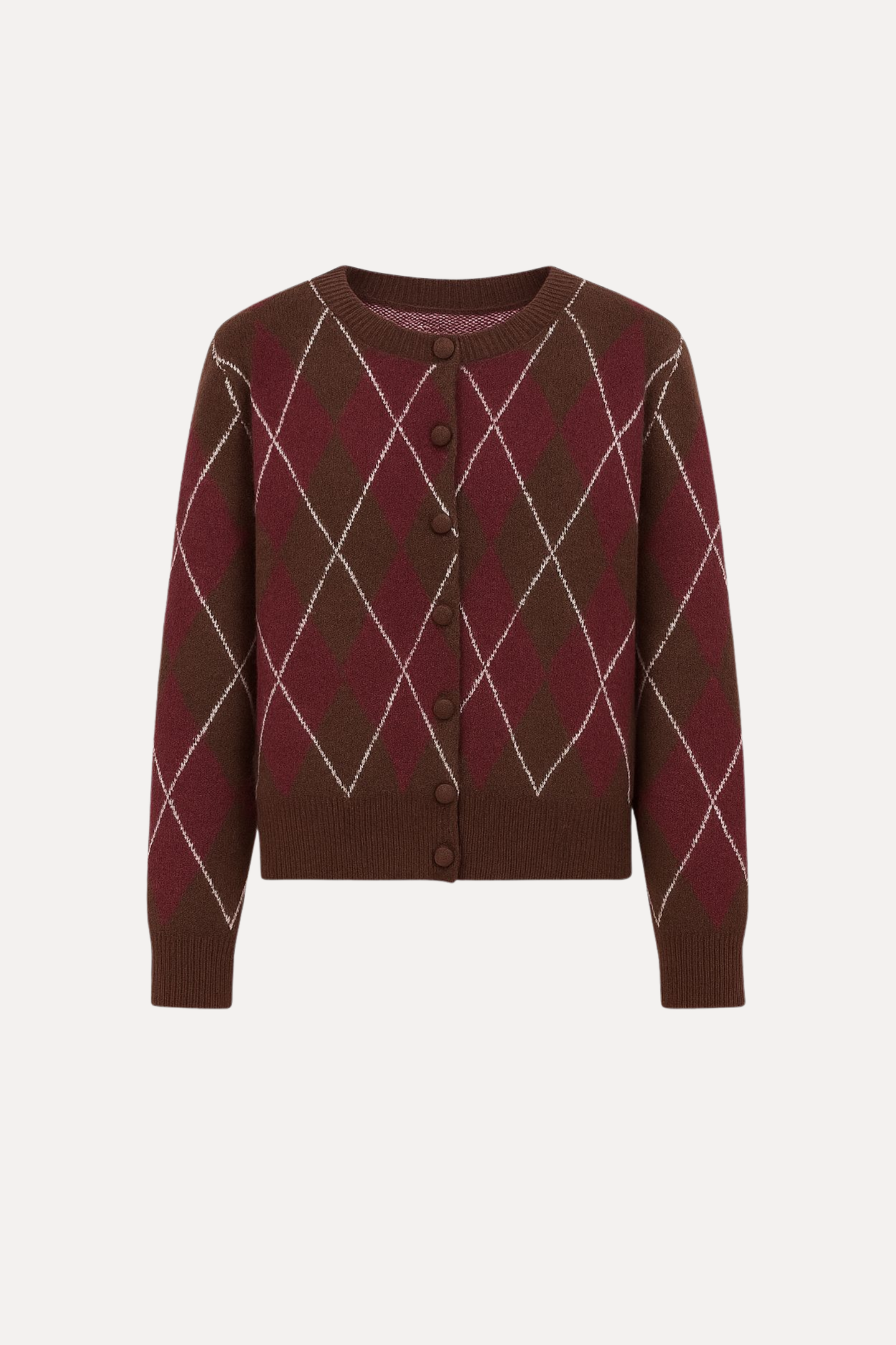 Vest - Brown/Bordeaux