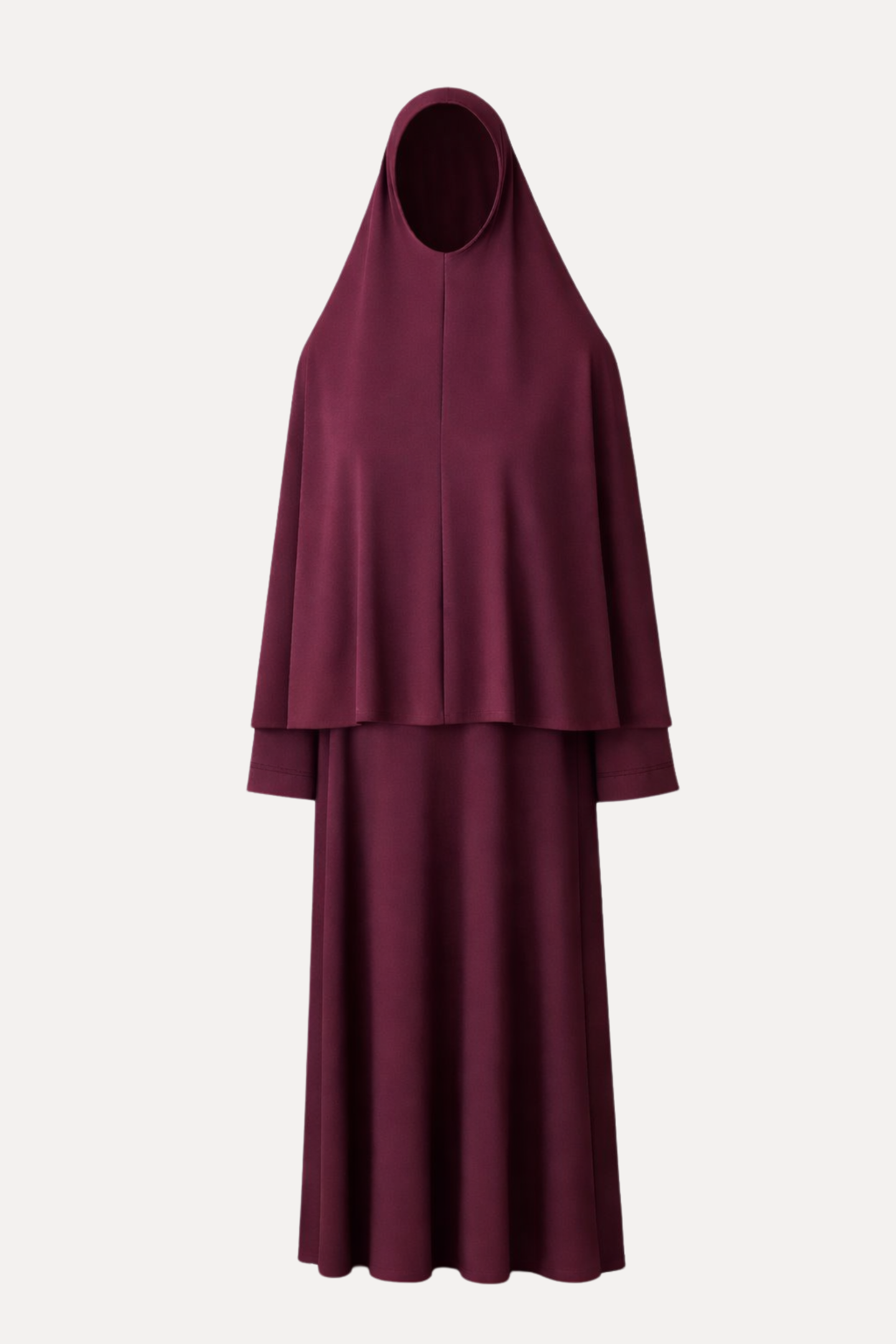 Premium Jersey Khimar set - Bordeaux