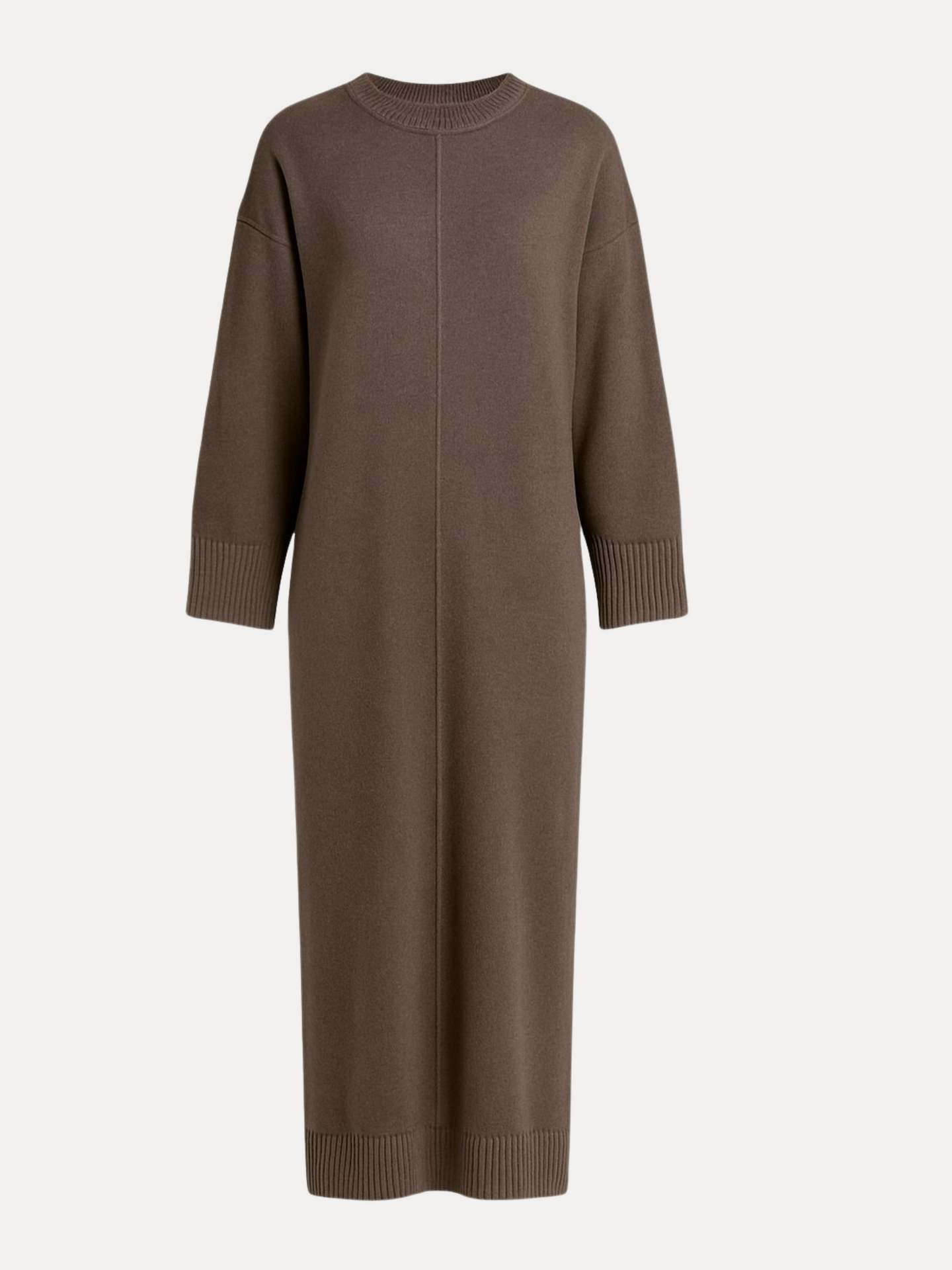 Knitted longdress  - Brown
