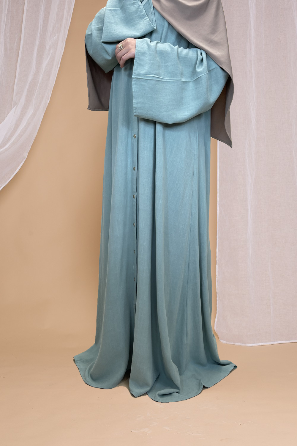 Linnen maxi dress - Hijab Boutique