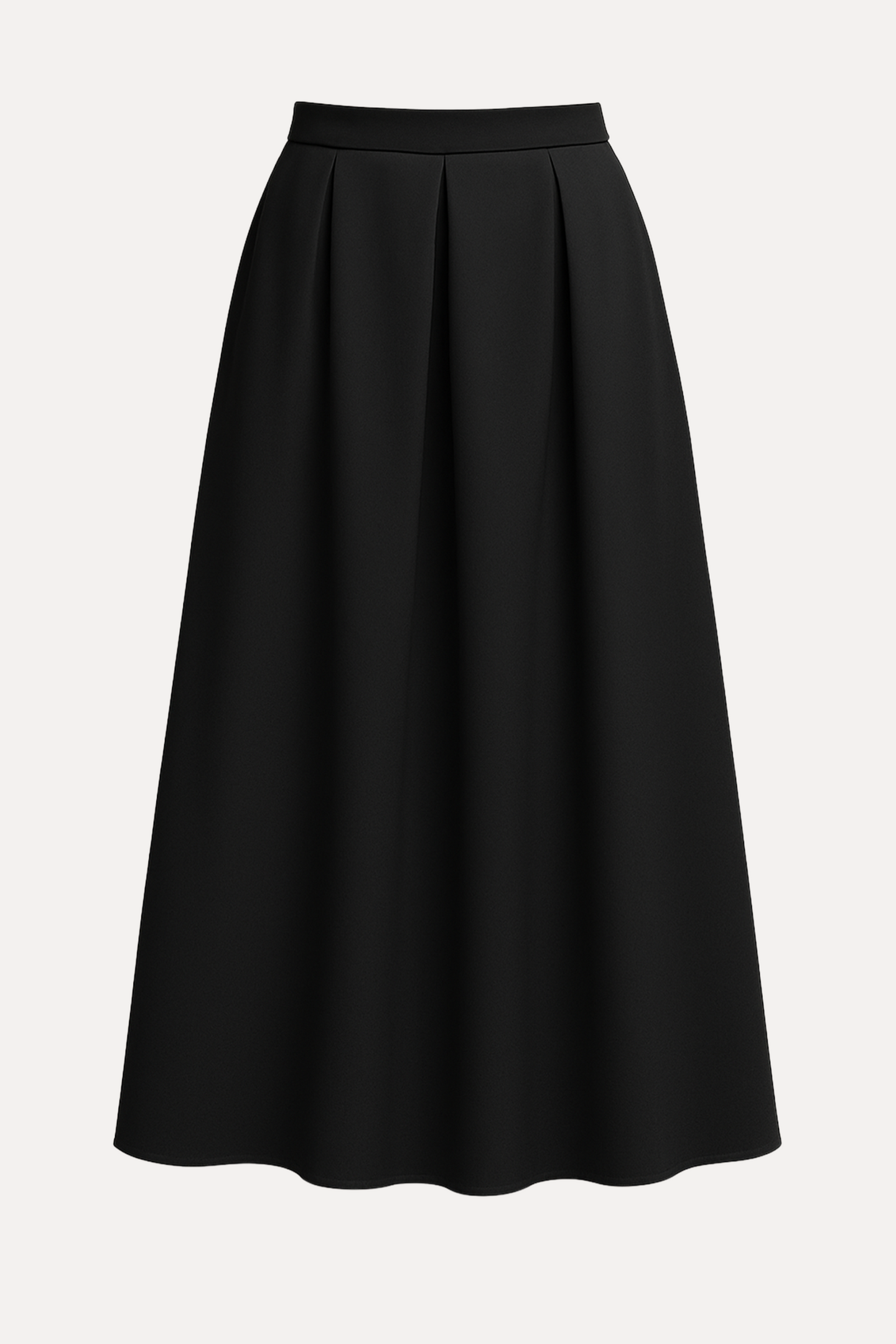 Rok met plooien - Black