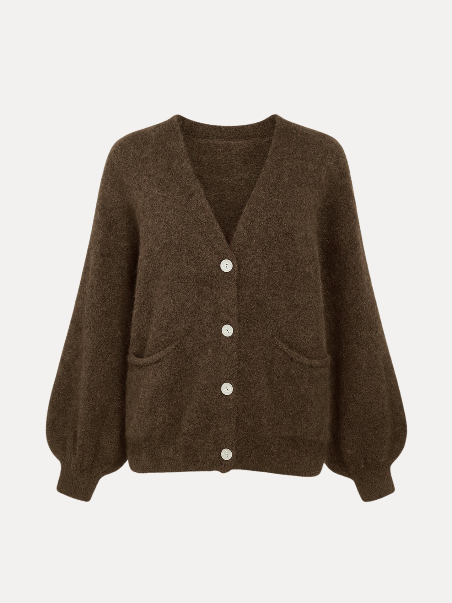 Fluffy Vest - Brown