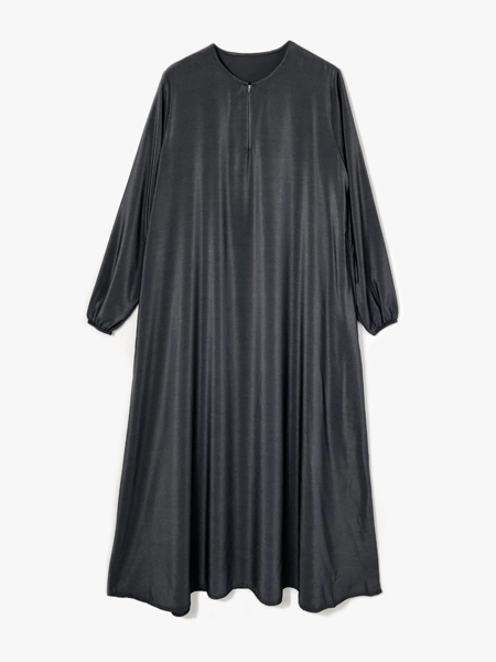 Basic abaya - Donkergrijs - Hijab Boutique