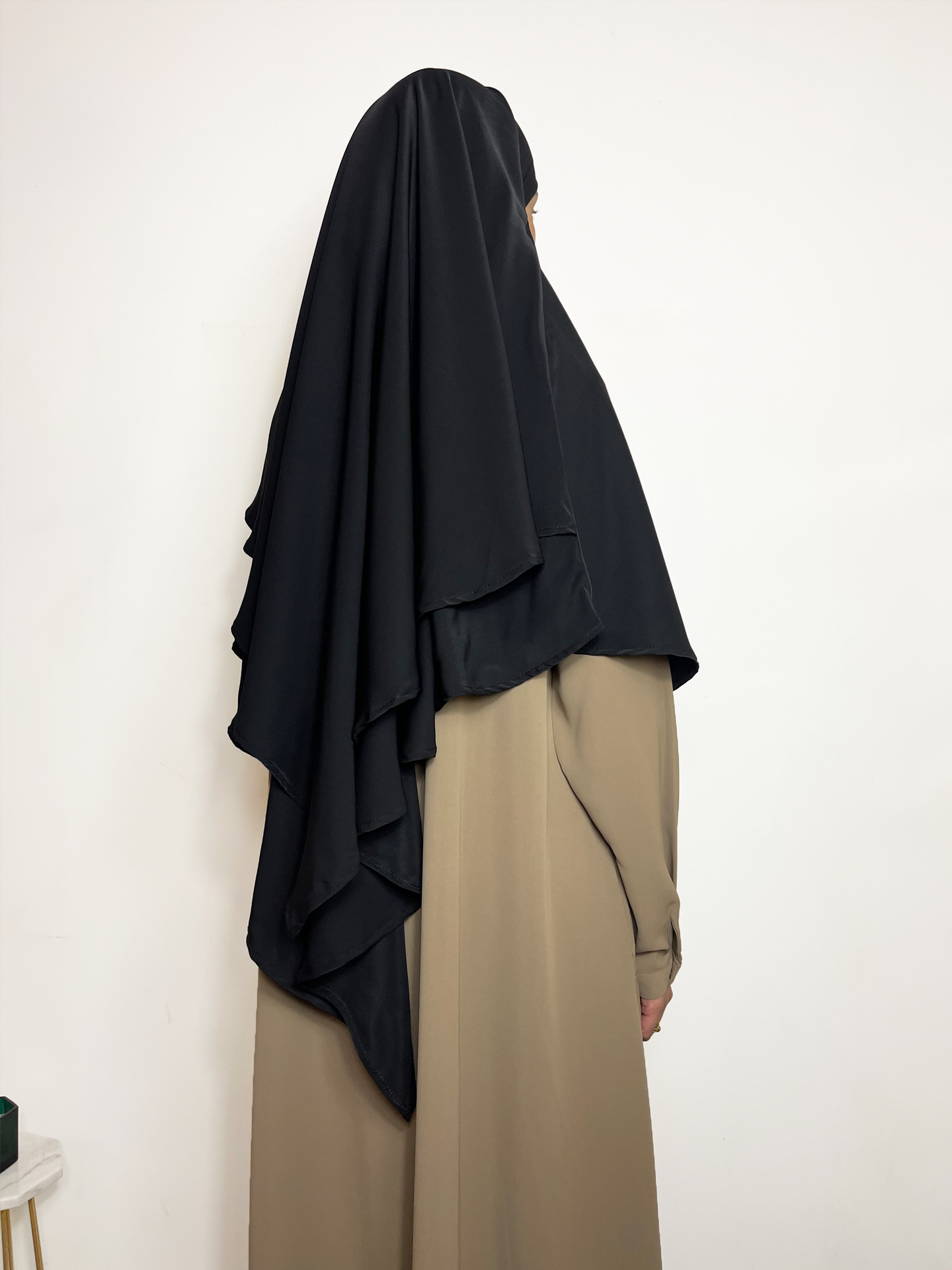 Tie back khimar -  Black - Hijab Boutique