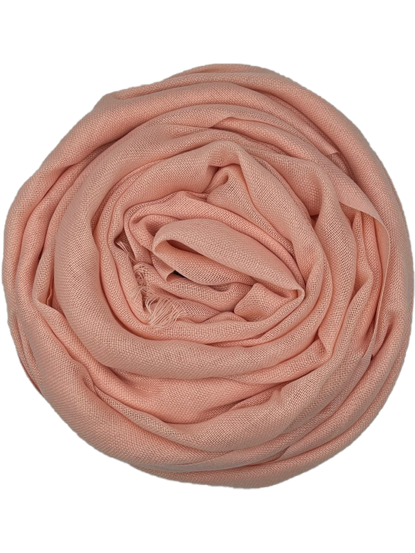 Pashmina korte sliertjes - Light peach