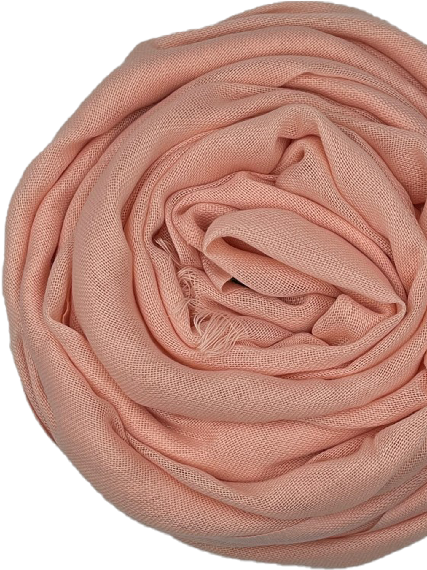 Pashmina korte sliertjes - Light peach