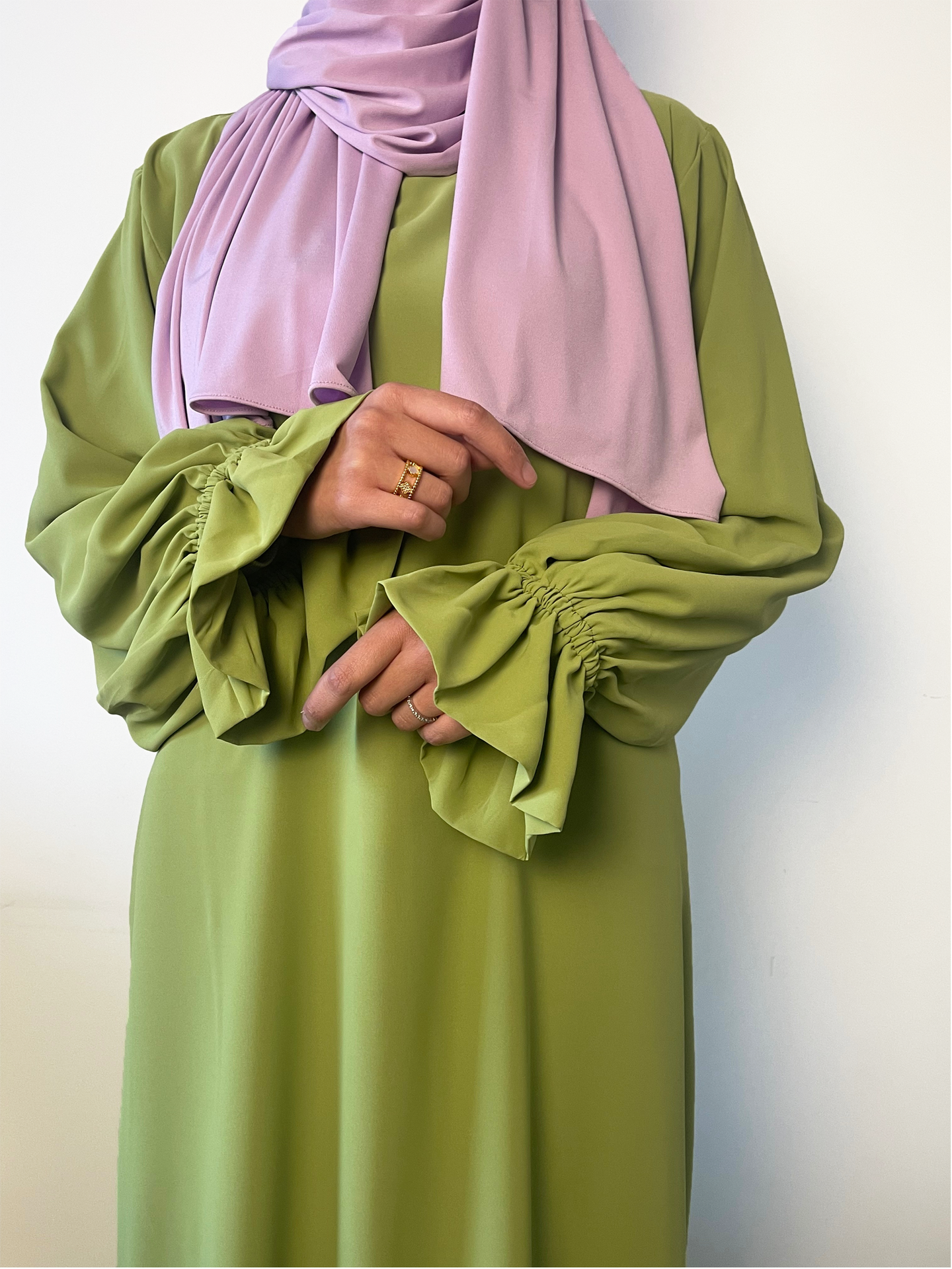 Abaya met elegante mouwtjes - Hijab Boutique