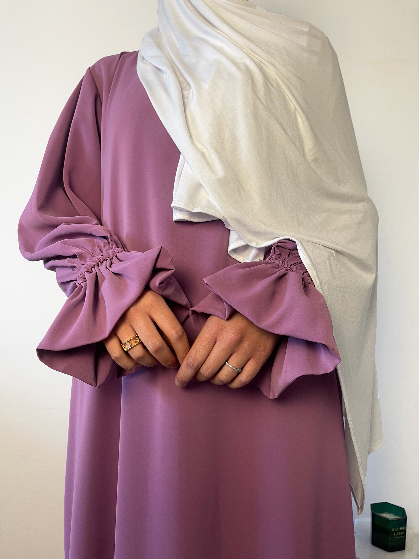 Abaya met elegante mouwtjes