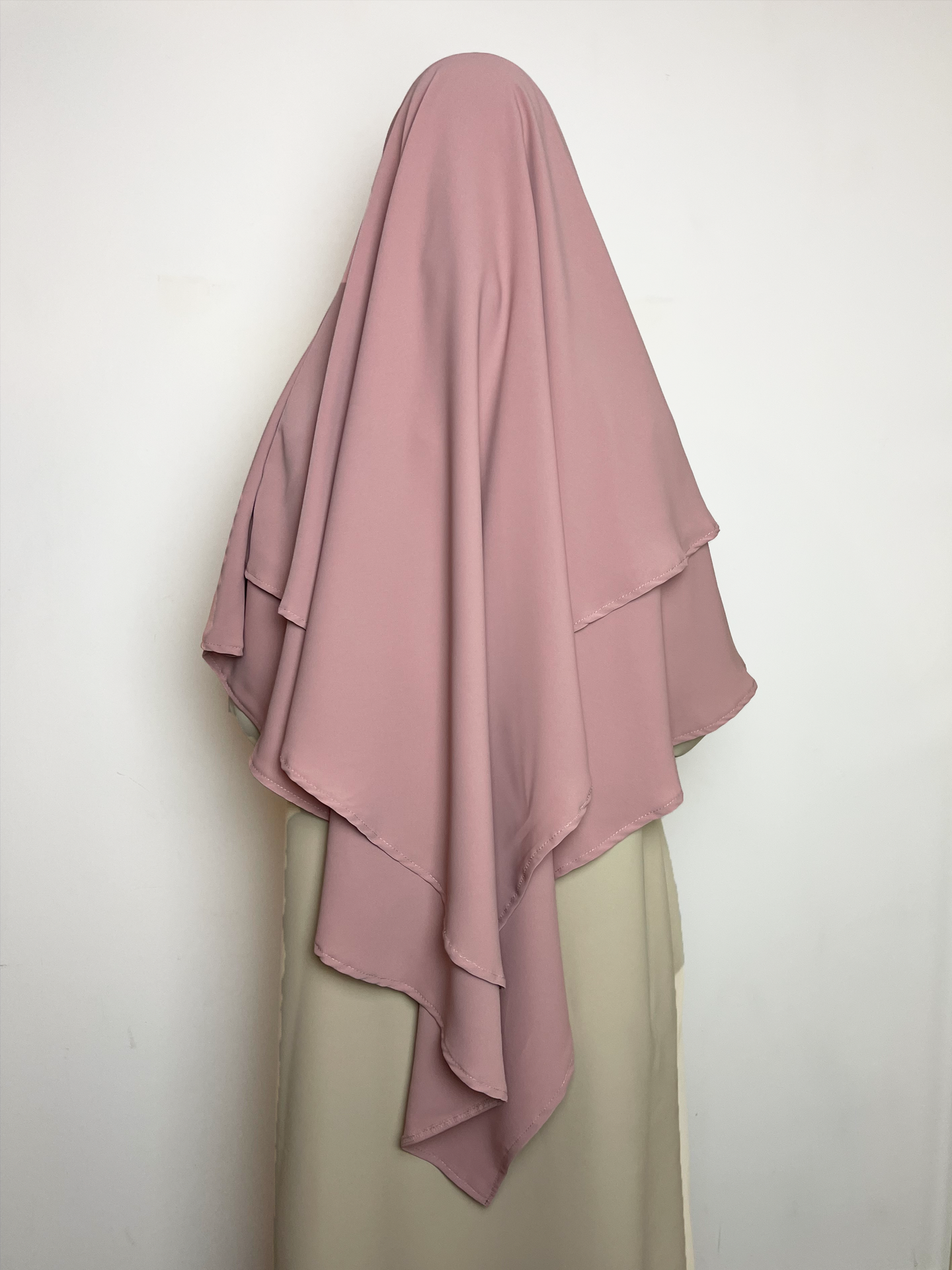 Tie back khimar -  Softpink