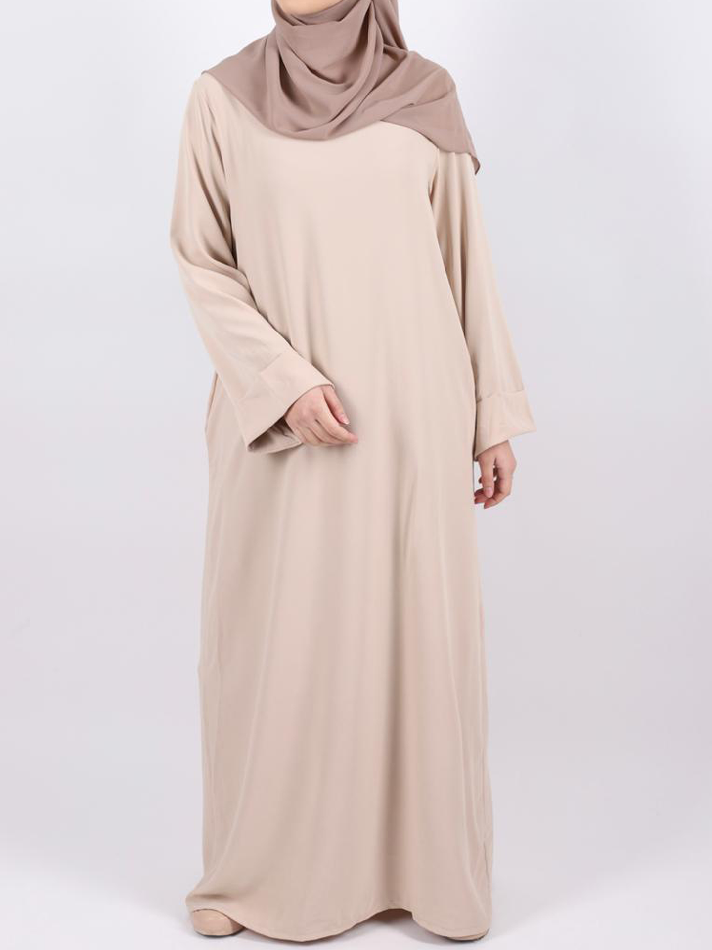 Abaya omslag mouw - Licht beige